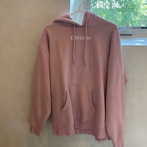 Glossier Hoodie Pink